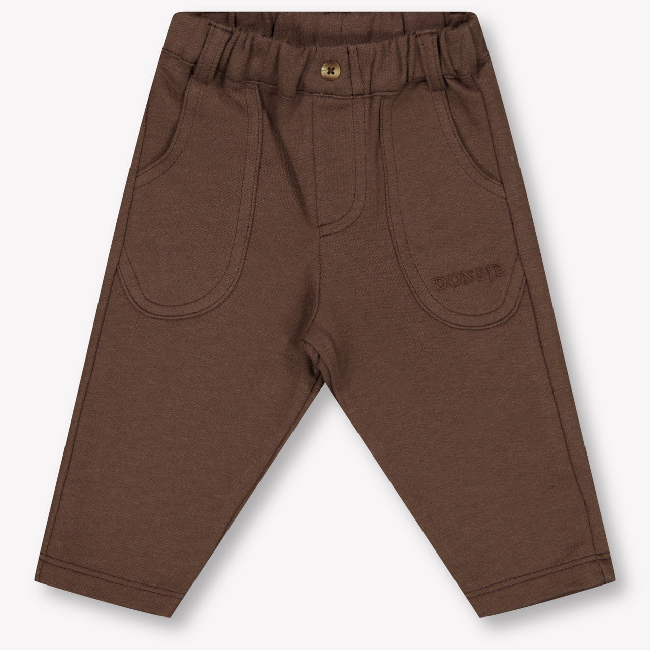 Donsje Amsterdam Gustaaf Baby Jongens Broek In Donker Bruin