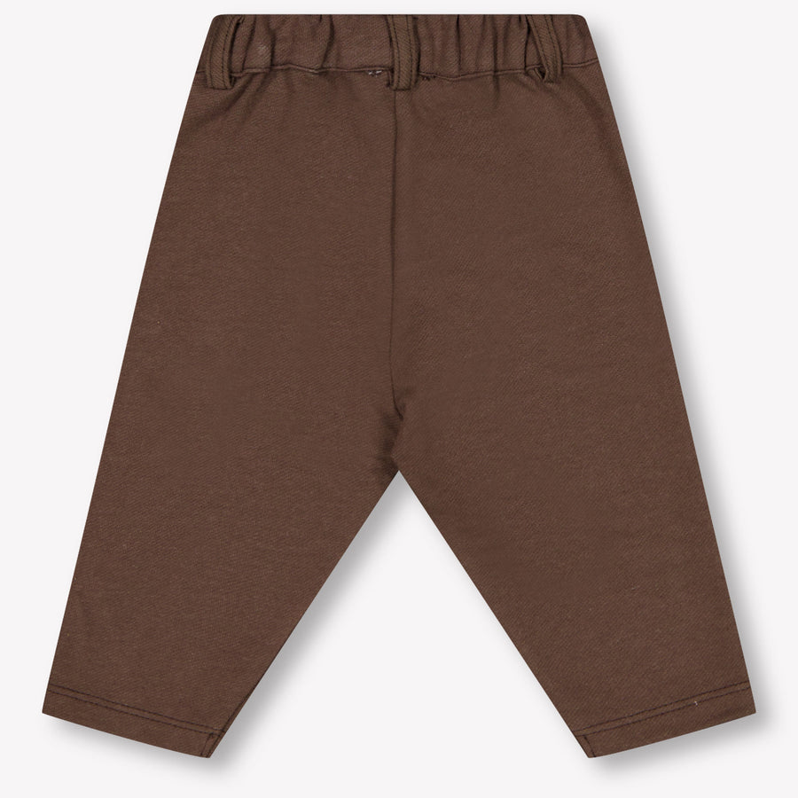 Donsje Amsterdam Gustaaf Baby Jongens Broek In Donker Bruin