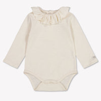 Donsje Amsterdam Zevi Baby Meisjes Rompertje In Licht Beige