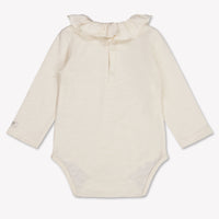 Donsje Amsterdam Zevi Baby Meisjes Rompertje In Licht Beige