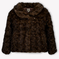 Donsje Amsterdam Kinder Meisjes Faux Fur Jassen In Bruin