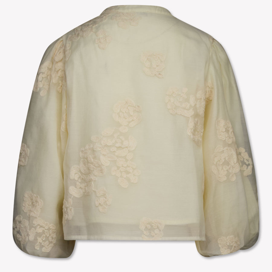 Donsje Amsterdam Kinder Meisjes Blouse In Off White