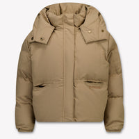 Donsje Amsterdam Kinder Jongens Winterjas In Taupe