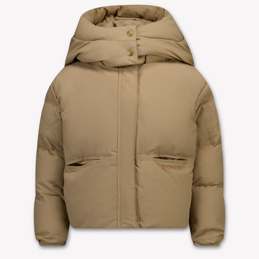Donsje Amsterdam Kinder Jongens Winterjas In Taupe
