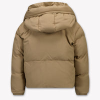 Donsje Amsterdam Kinder Jongens Winterjas In Taupe