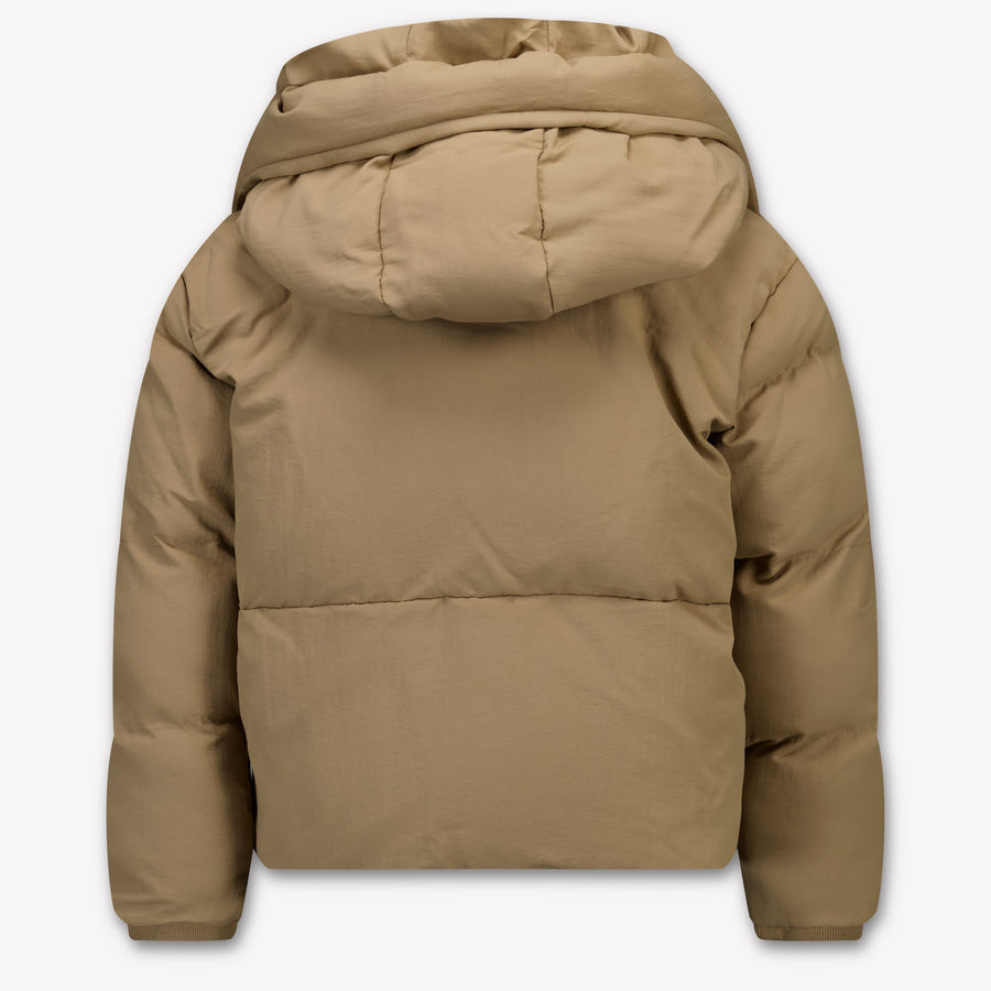 Donsje Amsterdam Kinder Jongens Winterjas In Taupe