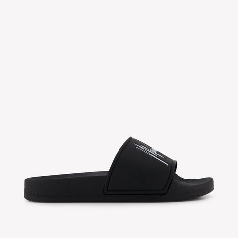 Malelions Jongens Slippers In Zwart