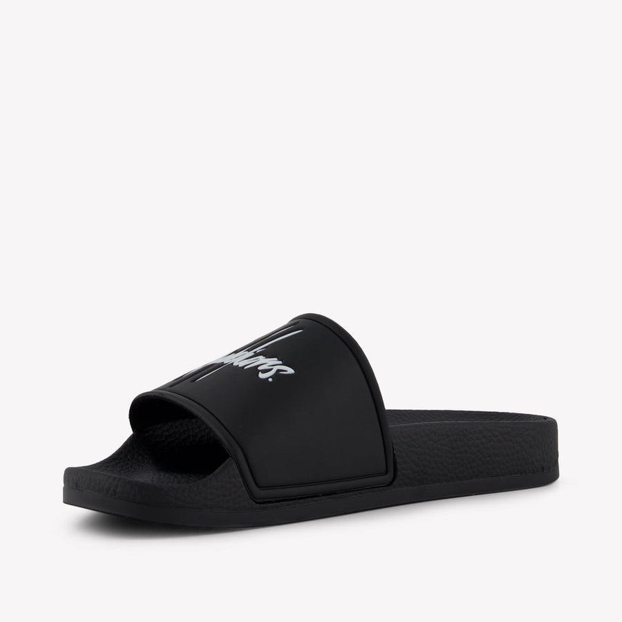 Malelions Jongens Slippers In Zwart