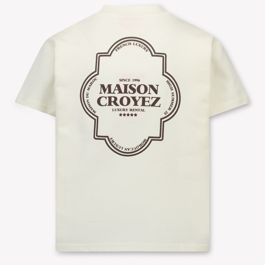 Croyez Kinder Jongens T-Shirt In Off White
