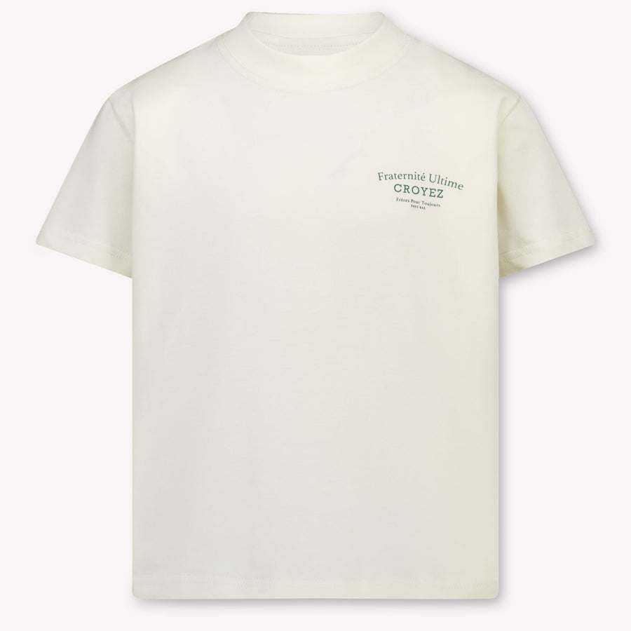 Croyez Kinder Jongens T-Shirt In Off White