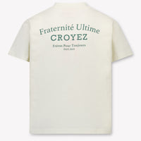 Croyez Kinder Jongens T-Shirt In Off White