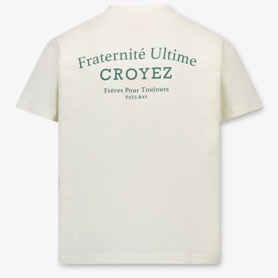 Croyez Kinder Jongens T-Shirt In Off White