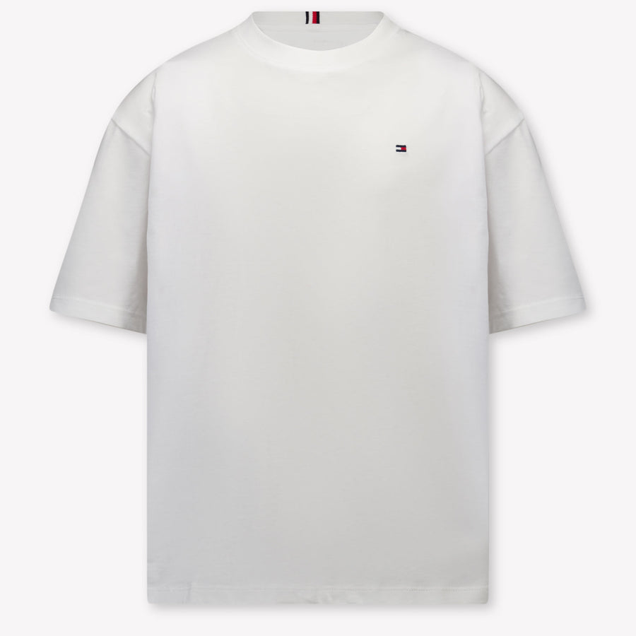 Tommy Hilfiger Kinder Jongens T-Shirt In Wit
