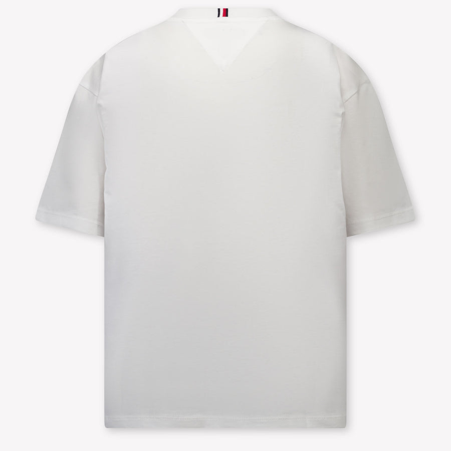Tommy Hilfiger Kinder Jongens T-Shirt In Wit