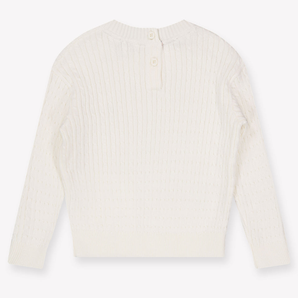 Tommy Hilfiger Baby Meisjes Trui In Off White