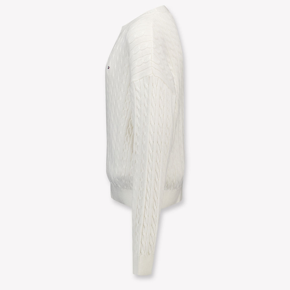 Tommy Hilfiger Kinder Meisjes Trui In Off White