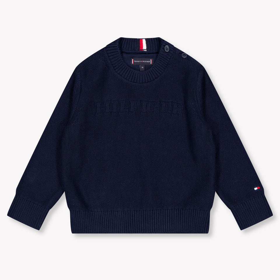 Tommy Hilfiger Baby Jongens Trui In Navy