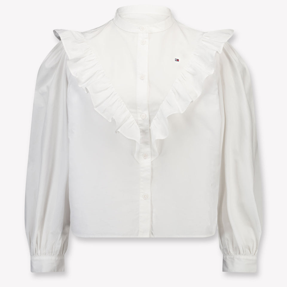 Tommy Hilfiger Kinder Meisjes Blouse In Wit