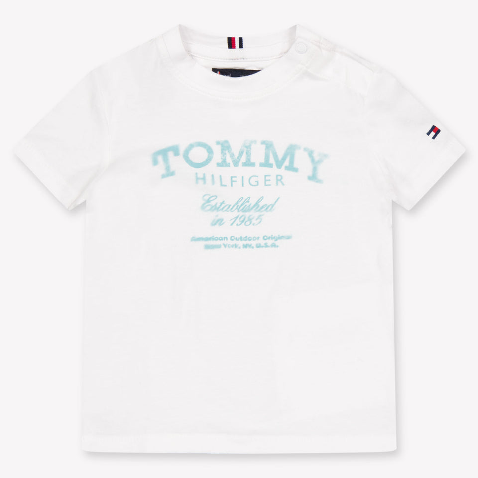 Tommy Hilfiger Baby Jongens T-Shirt In Wit