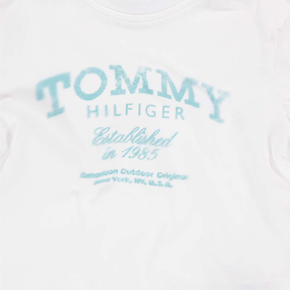 Tommy Hilfiger Baby Jongens T-Shirt In Wit