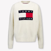 Tommy Hilfiger Kinder Jongens Trui In Off White