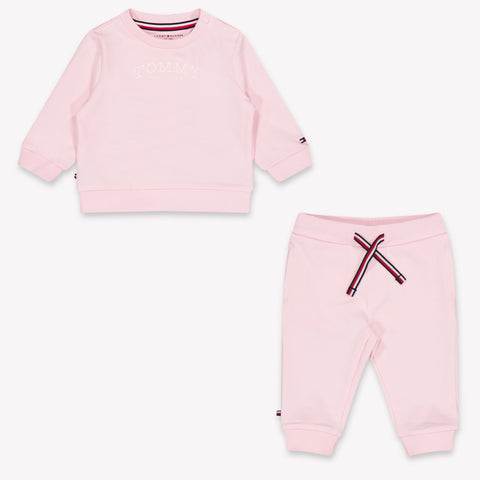 Tommy Hilfiger Baby Unisex Joggingpak In Licht Roze