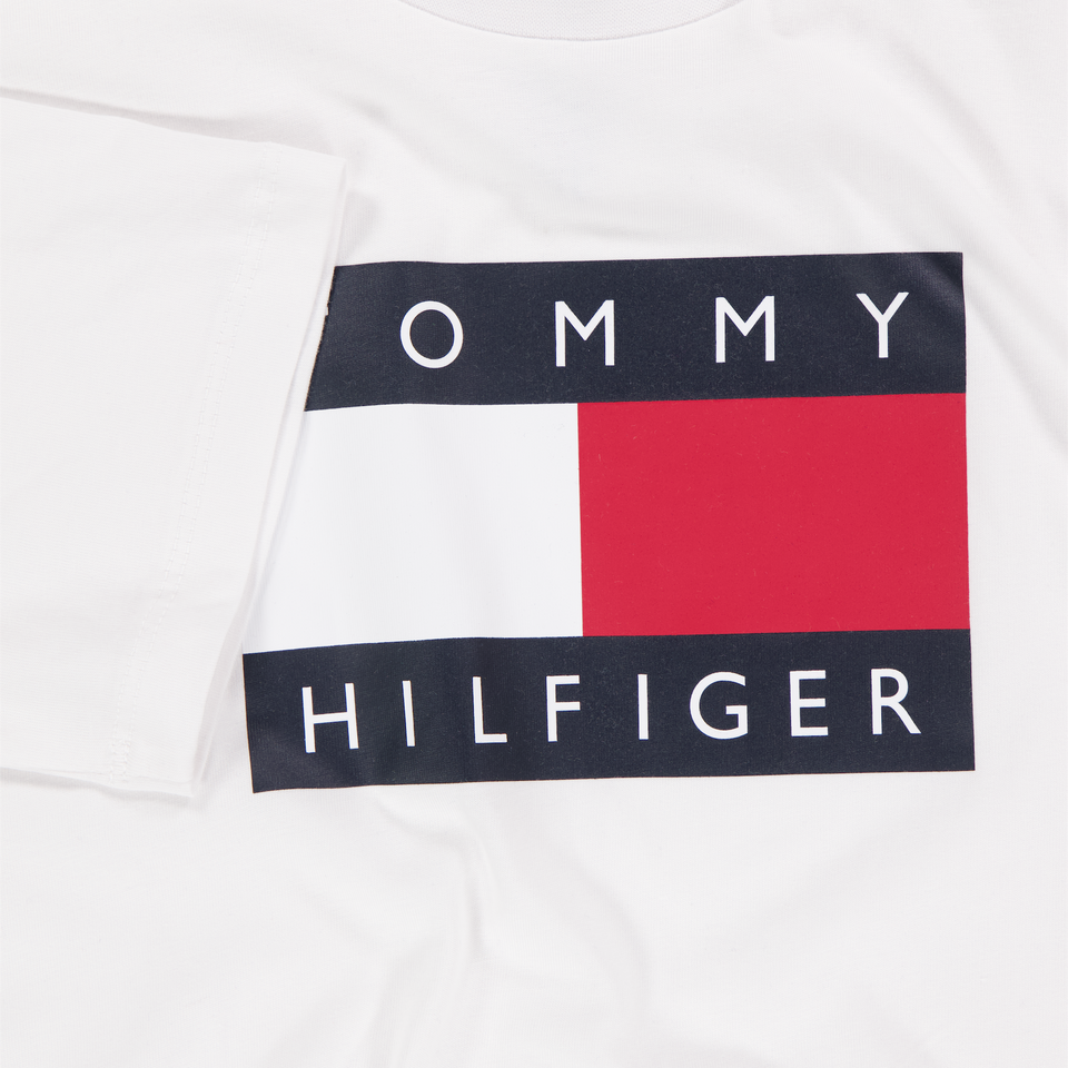 Tommy Hilfiger Kinder Jongens T-Shirt In Wit
