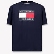 Tommy Hilfiger Kinder Jongens T-Shirt In Navy