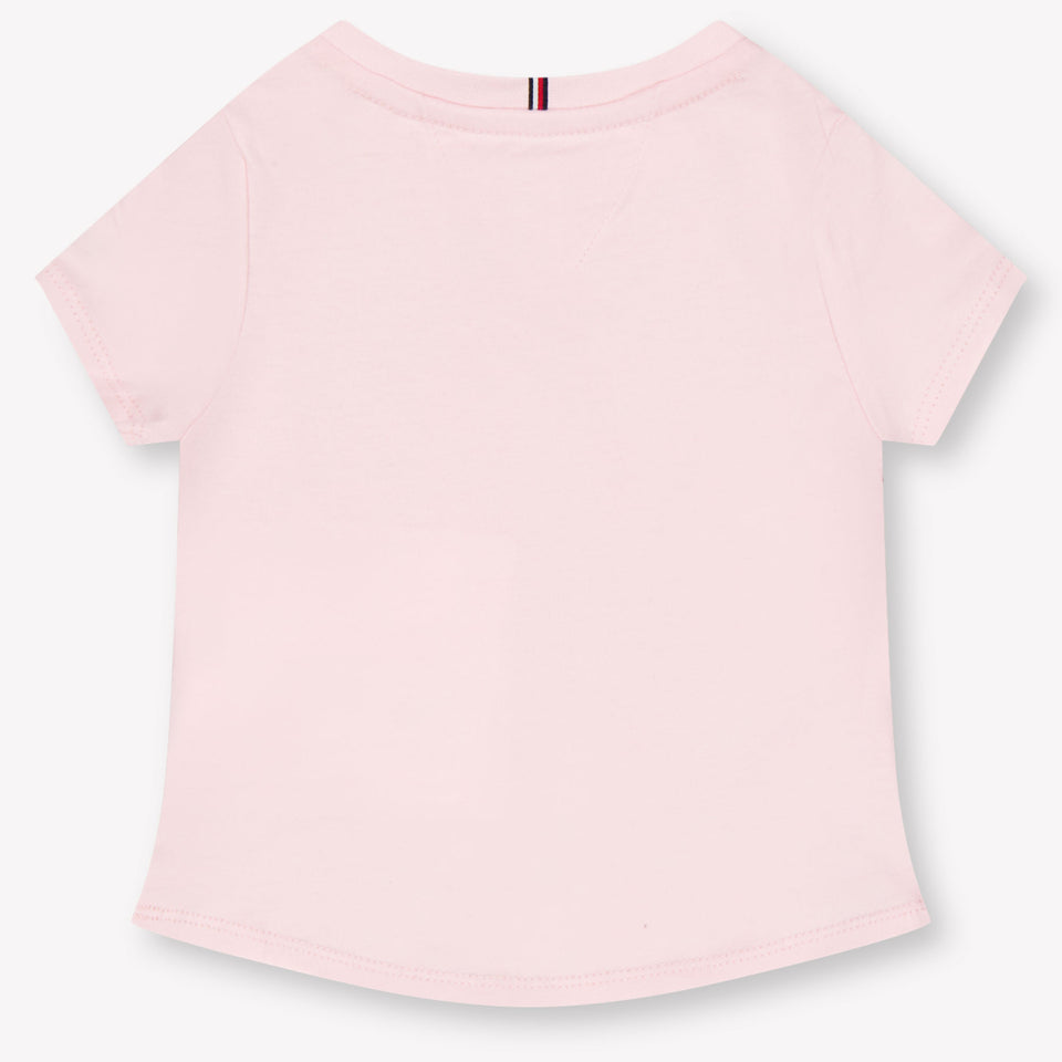 Tommy Hilfiger Baby Meisjes T-Shirt In Licht Roze
