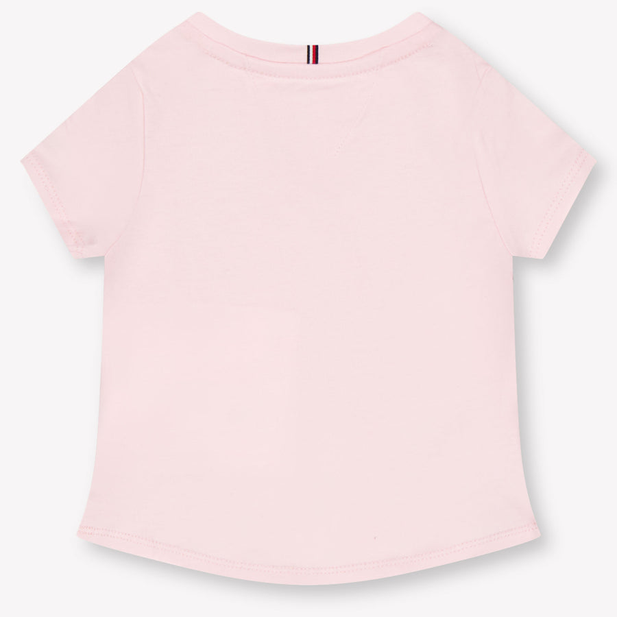 Tommy Hilfiger Baby Meisjes T-Shirt In Licht Roze