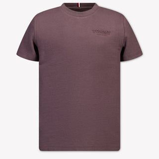 Tommy Hilfiger Kinder Jongens T-Shirt In Bruin