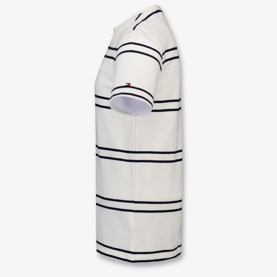 Tommy Hilfiger Kinder Jongens T-Shirt In Off White