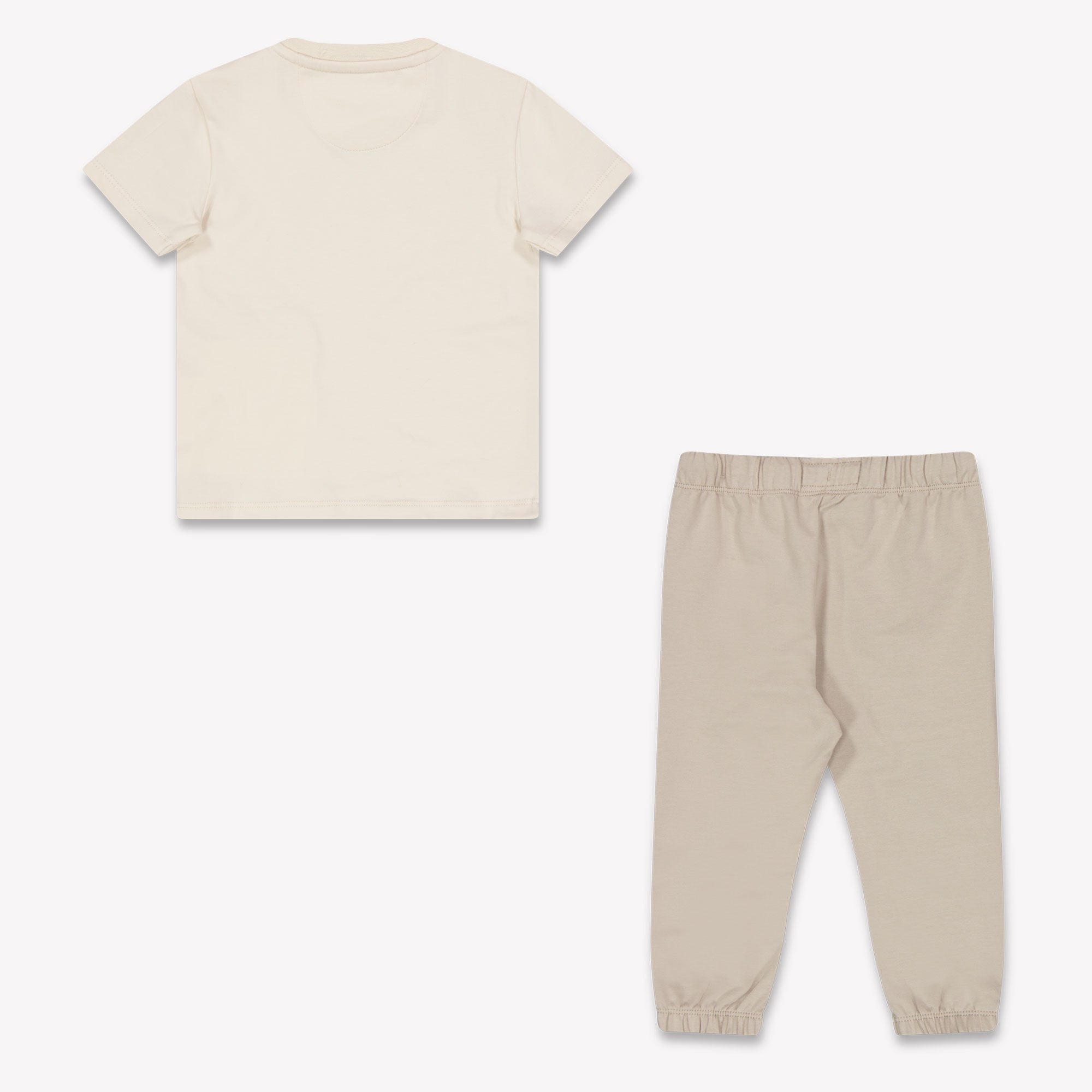 Calvin Klein Baby Unisex Joggingpak In Licht Beige