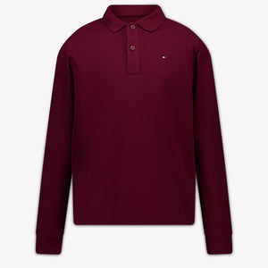 Tommy Hilfiger Kinder Jongens Polo In Bordeaux