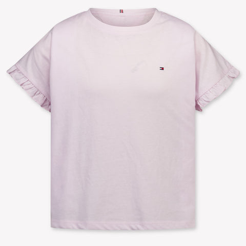 Tommy Hilfiger Kinder Meisjes T-Shirt In Licht Roze