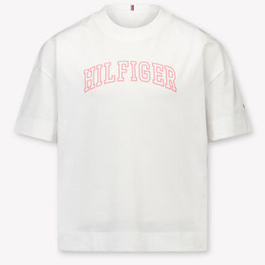 Tommy Hilfiger Kinder Meisjes T-Shirt In Wit