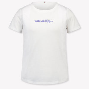 Tommy Hilfiger Kinder Meisjes T-Shirt In Wit