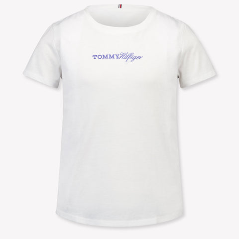 Tommy Hilfiger Kinder Meisjes T-Shirt In Wit