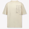 Calvin Klein Kinder Jongens T-Shirt In Licht Beige