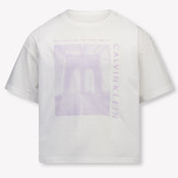Calvin Klein Kinder Meisjes T-Shirt In Wit