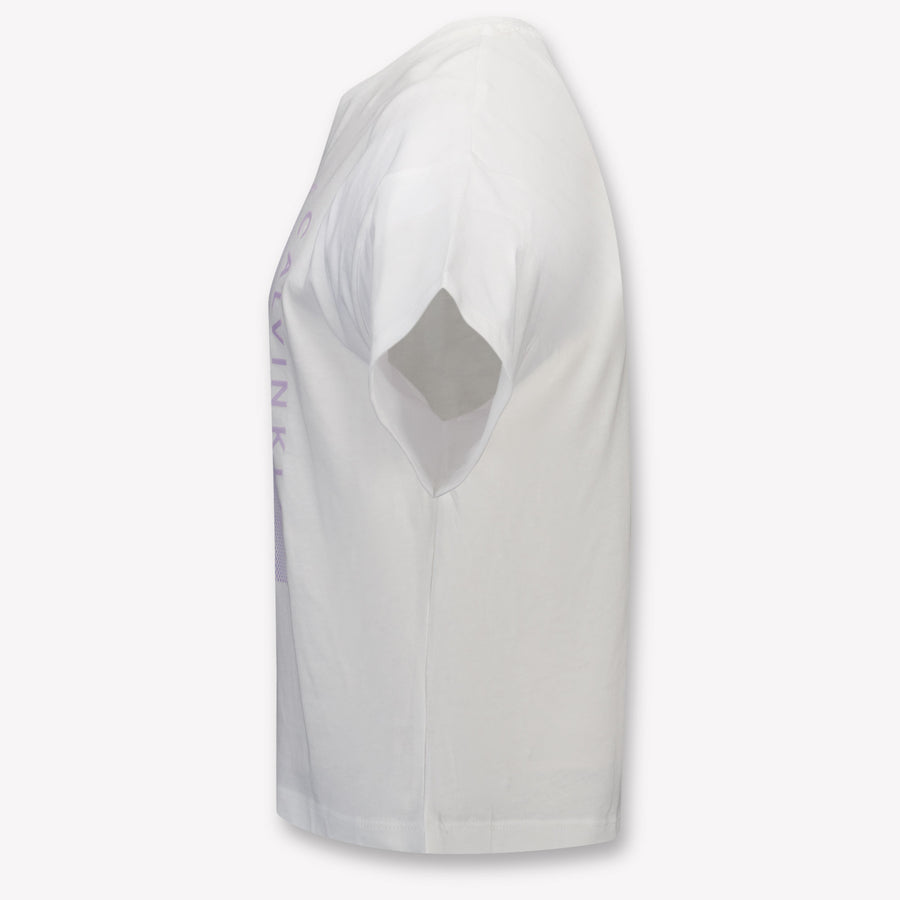 Calvin Klein Kinder Meisjes T-Shirt In Wit