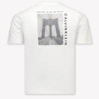 Calvin Klein Kinder Jongens T-Shirt In Wit