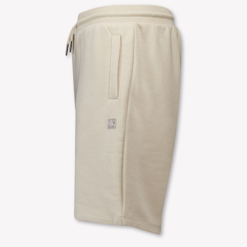Calvin Klein Kinder Unisex Shorts In Licht Beige