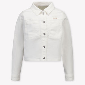 Calvin Klein Kinder Meisjes Spijkerjassen In Wit