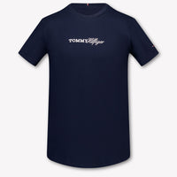 Tommy Hilfiger Kinder Meisjes T-Shirt In Navy