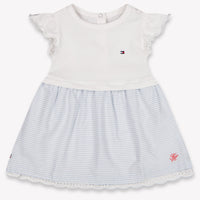 Tommy Hilfiger Baby Meisjes Jurk In Licht Blauw