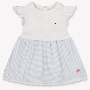 Tommy Hilfiger Baby Meisjes Jurk In Licht Blauw