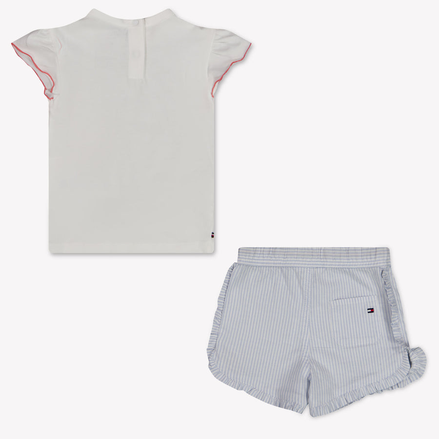 Tommy Hilfiger Baby Meisjes Setje In Licht Blauw