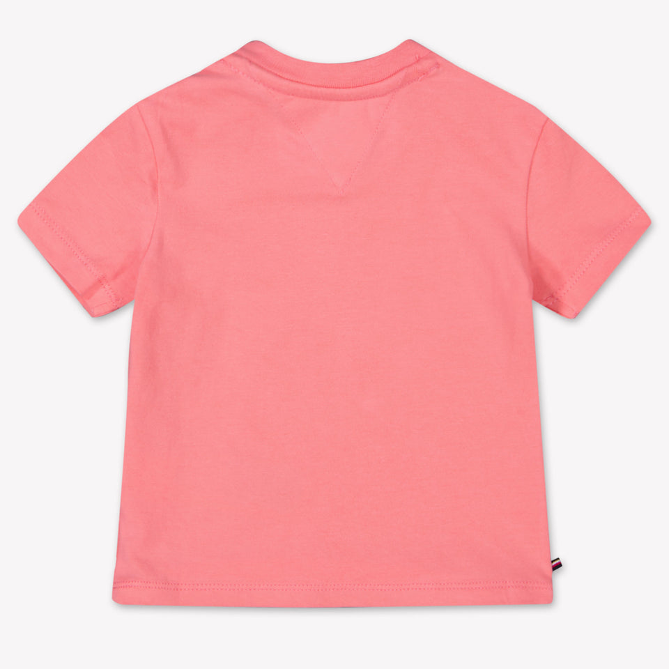 Tommy Hilfiger Baby Unisex T-Shirt In Donker Roze