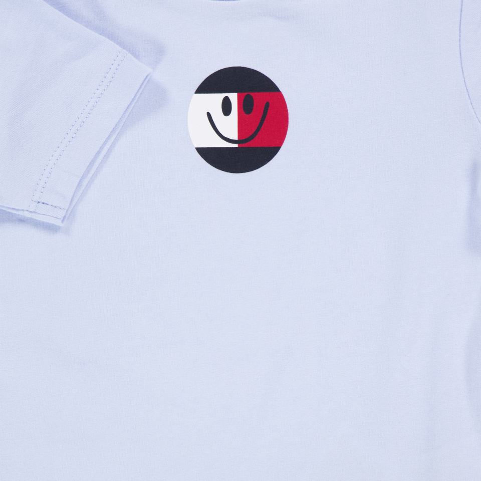 Tommy Hilfiger Baby Unisex T-Shirt In Licht Blauw